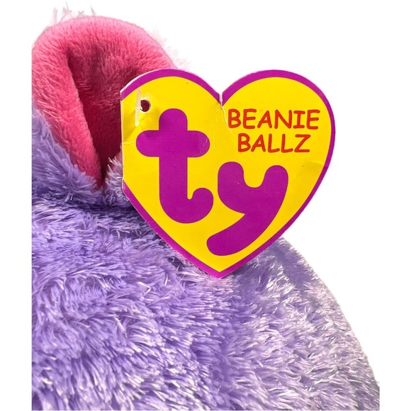 TY BEANIE BALLZ DEWDROP THE HIPPOPOTAMUS BALL LARGE 14" 35CM RARE PLUSH TOY TAG - Picture 2 of 10